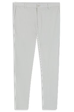 Pantalones regular fit de pana técnica con logo
