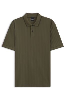Polo de algod&oacute;n con detalles de rayas, Cal