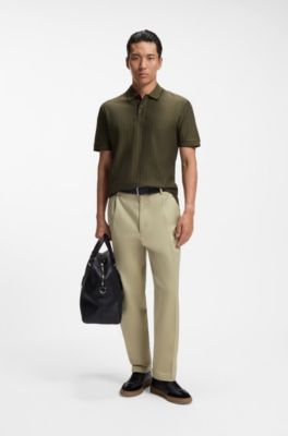 Polo de algod&oacute;n con detalles de rayas, Cal