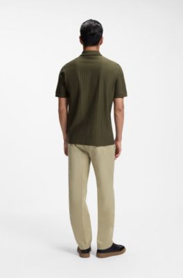 Polo de algod&oacute;n con detalles de rayas, Cal