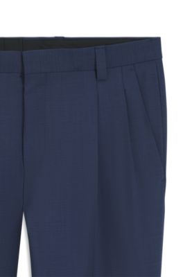 Extra-slim-fit pants in a wool blend, Light Blue