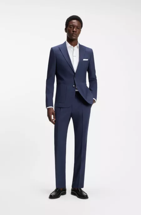 Extra-slim-fit pants in a wool blend