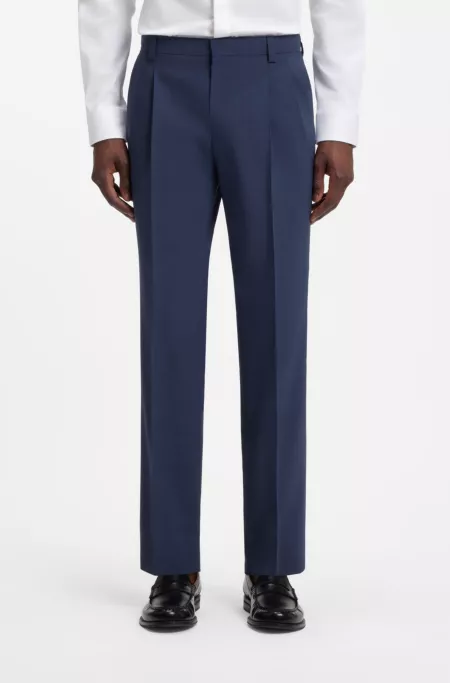Extra-slim-fit pants in a wool blend