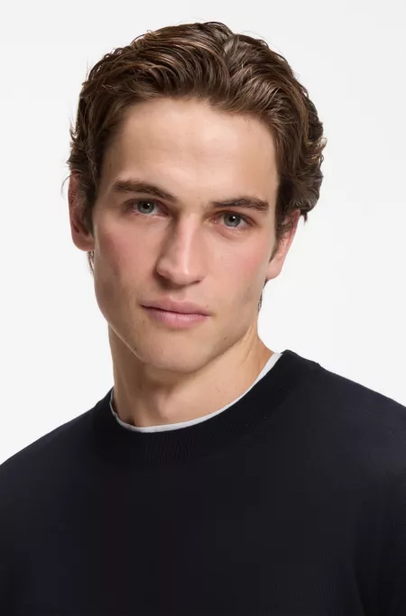 Merino wool sweater in a regular fit