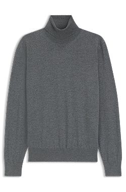 Turtleneck sweater in extra-fine merino wool
