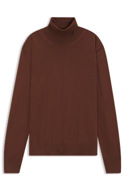 Jersey de cuello alto de lana merina extrafina