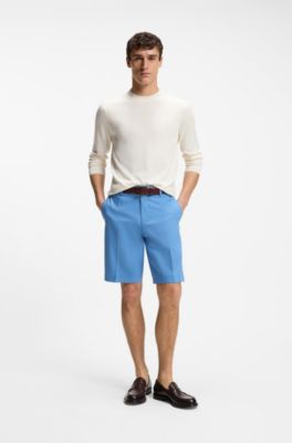 Jersey de seda con motivo en jacquard, Blanco