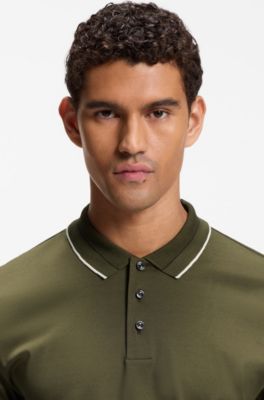 Polo slim fit de algod&oacute;n mercerizado, Cal