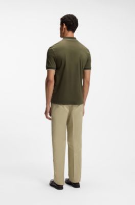 Polo slim fit de algod&oacute;n mercerizado, Cal