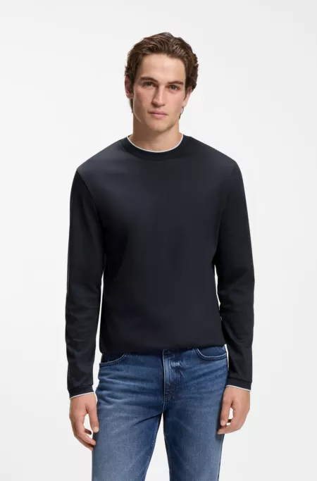 Exclusive Long sleeve dark blue shirts | HUGO BOSS