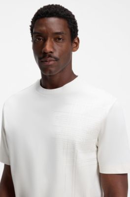 Cotton-jersey T-shirt in regular fit, White