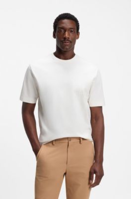 Cotton-jersey T-shirt in regular fit, White