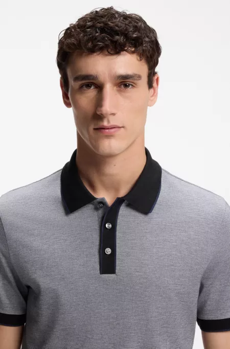 Regular-fit cotton polo shirt