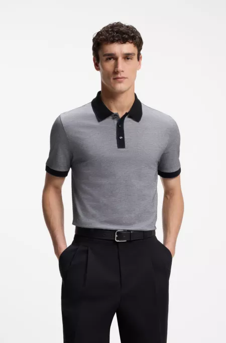 Regular-fit cotton polo shirt