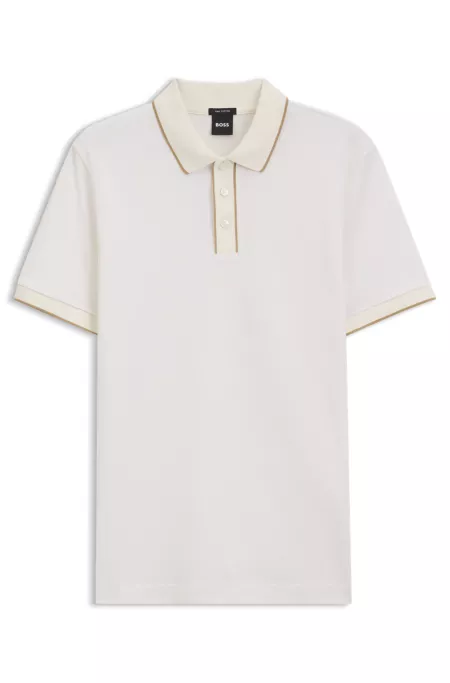 Regular-fit cotton polo shirt