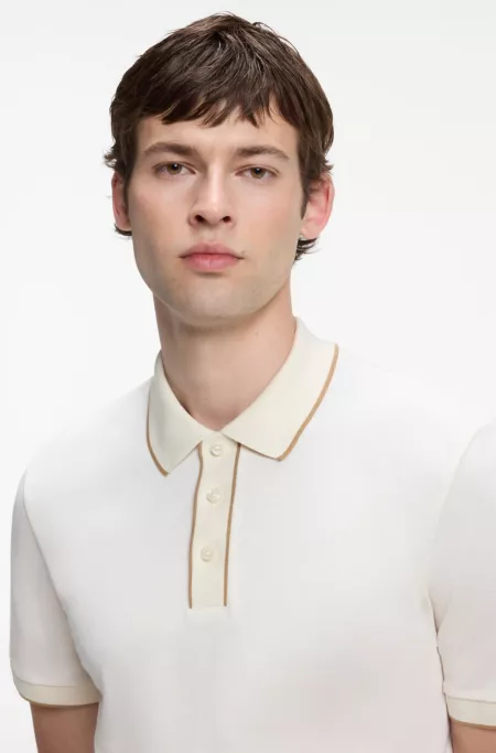 Regular-fit cotton polo shirt