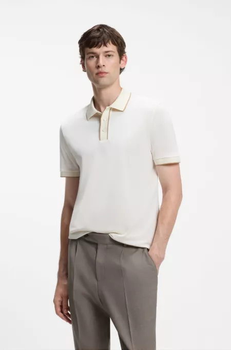 Regular-fit cotton polo shirt