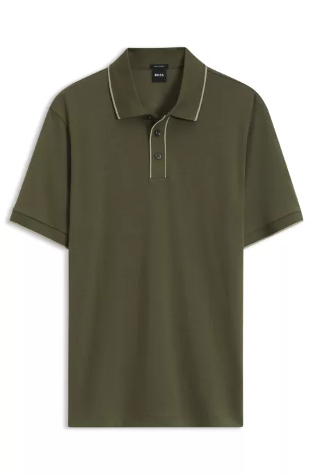 Regular-fit cotton polo shirt
