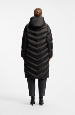 Cazadora hidr&oacute;fuga con cremalleras laterales, Negro