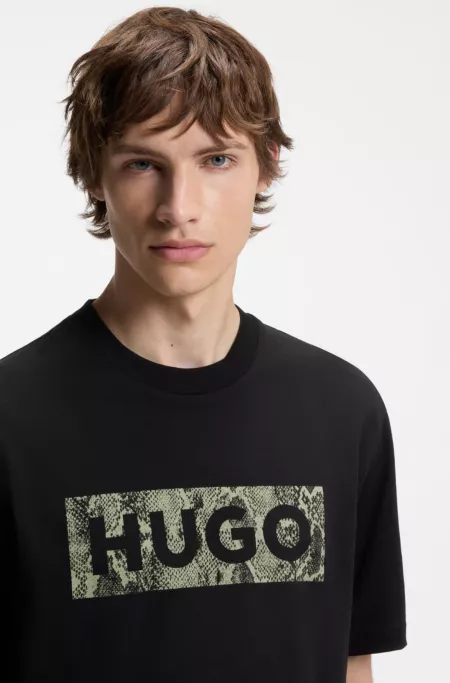 Logo-graphic T-shirt in cotton jersey