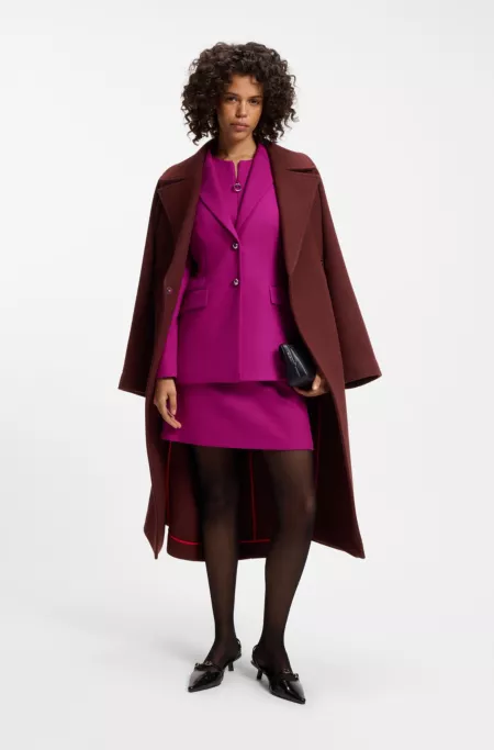 Regular-fit blazer with metal buttons