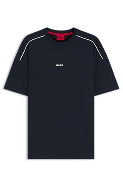 Camiseta relaxed fit con logo de alta densidad