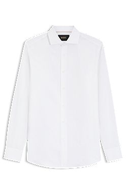 Chemise Regular en coton italien micro-structuré