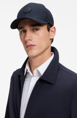 Gorra de lona de algod&oacute;n con insignia con monograma Double&nbsp;B, Azul oscuro