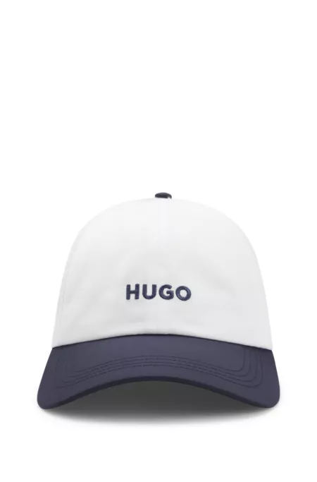 Embroidered-logo cap