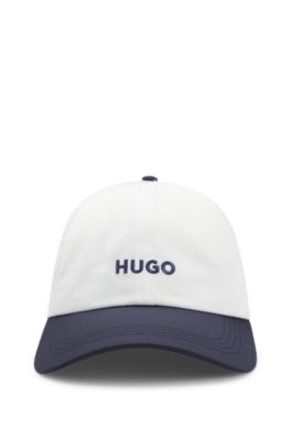 Embroidered-logo cap, White