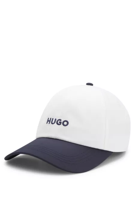 Embroidered-logo cap