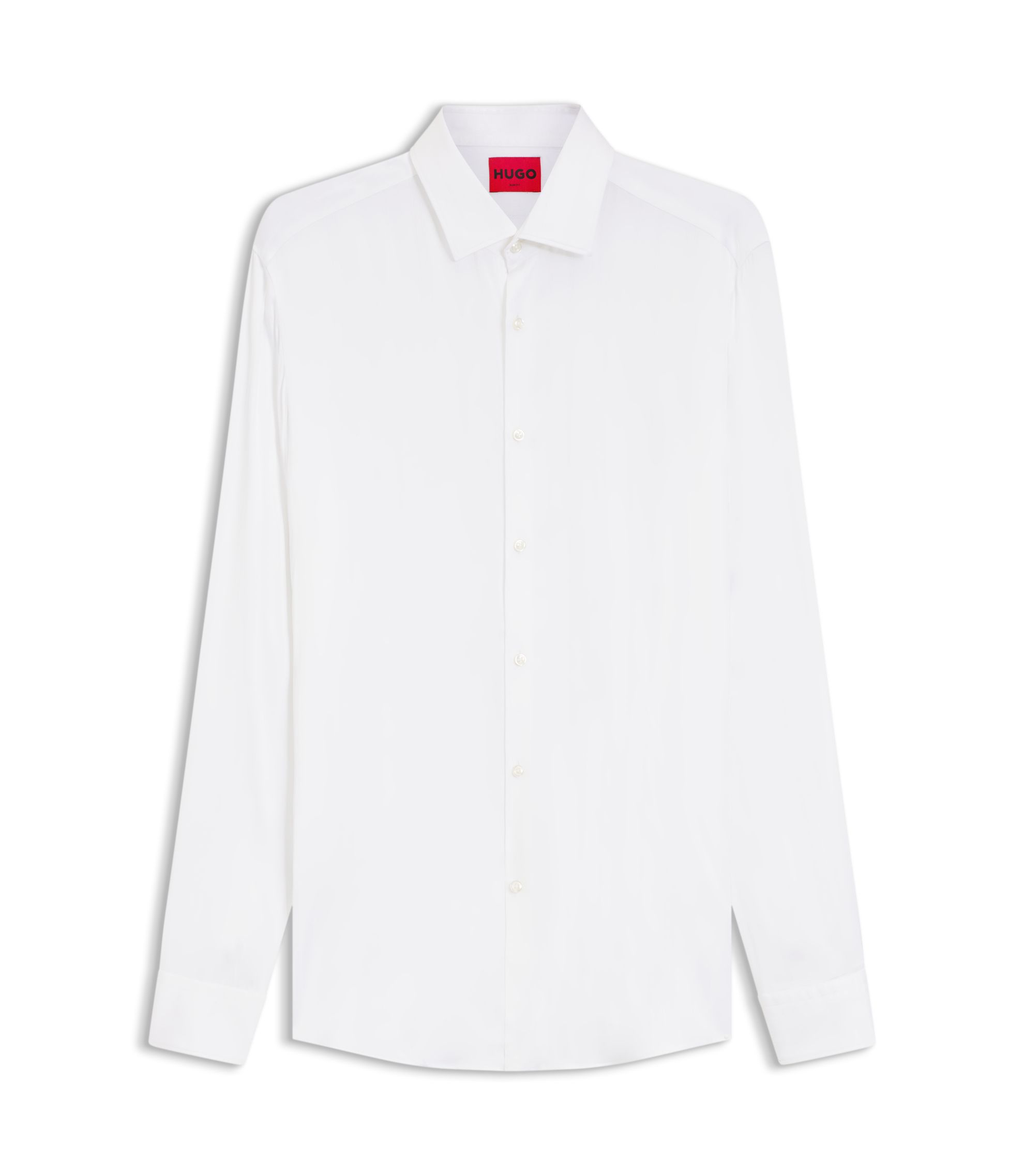 hugo boss white dress shirt Slim-fit business in soft garment-washed fabric, Men, Size: 16, Streamline your sophisticated look with the refined slim fit and sleek black tone of this stylish dress shirt from Hugo. BOSS Men's Light Beige Linen