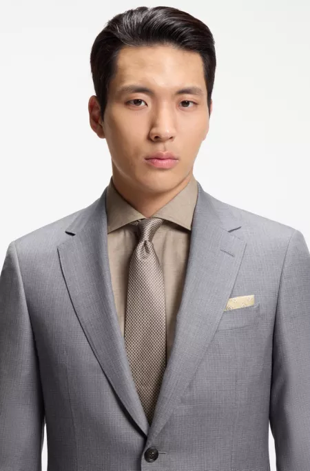Patterned tie in Italian-made silk