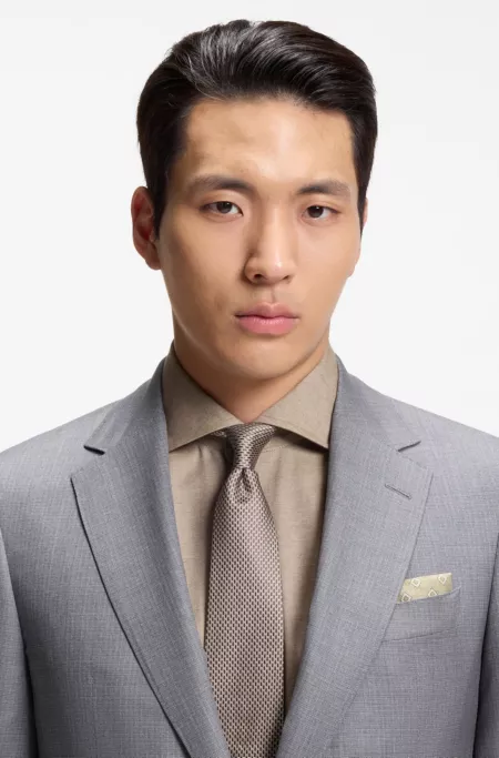 Printed pocket square in silk