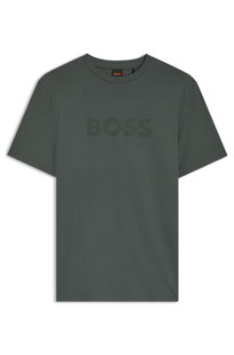 Camiseta de algod&oacute;n con logo tonal grande, Cal