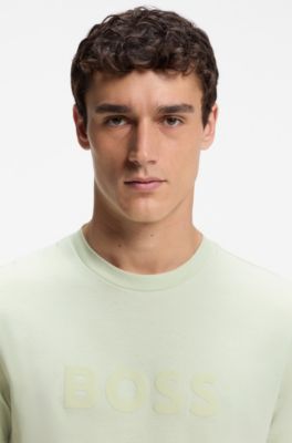 Camiseta regular fit de algod&oacute;n con logo moderno, Cal