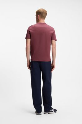 Camiseta de algod&oacute;n con logo tonal grande, Rojo
