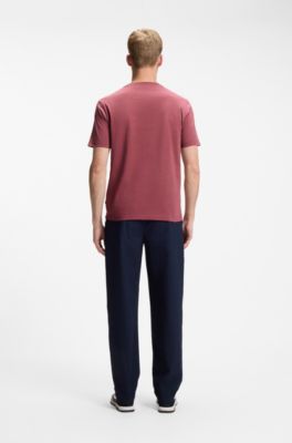 Camiseta de punto de algod&oacute;n con estampado gr&aacute;fico, Rojo