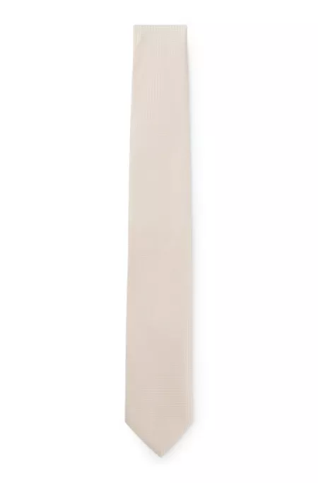 Formal tie with jacquard pattern