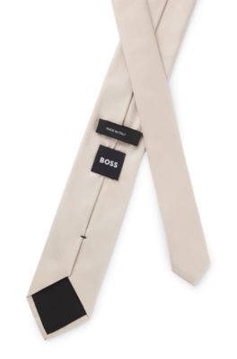 Corbata formal con dibujo en jacquard, Caqui