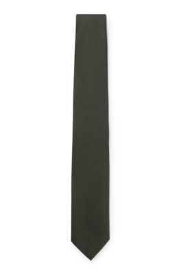 Formal tie with jacquard pattern, Light Green
