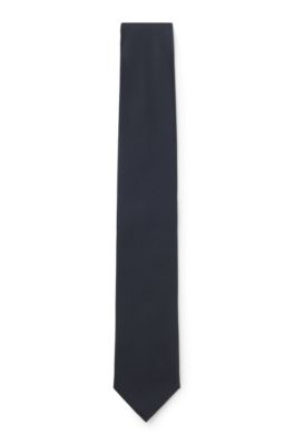 Corbata formal con dibujo en jacquard, Azul oscuro