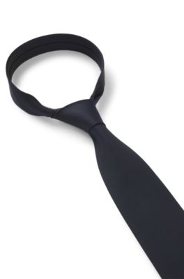 Corbata formal con dibujo en jacquard, Azul oscuro