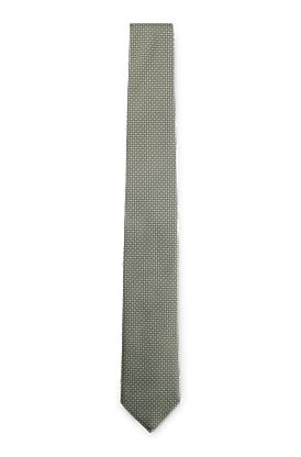 Cravate en soie mélangée à motif jacquard