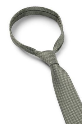 Corbata de seda con motivo en jacquard, Cal