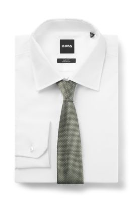 Corbata de seda con motivo en jacquard, Cal