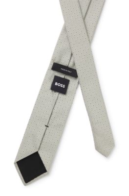 Corbata de seda con microestampado, Cal