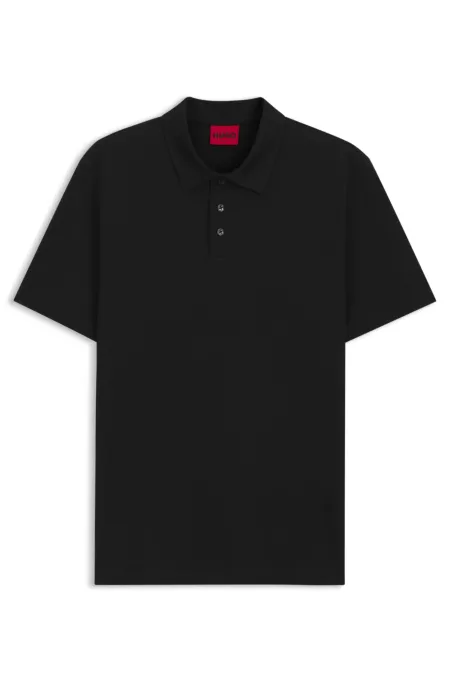 Slim-fit polo in mercerized cotton