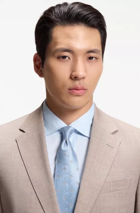 BOSS ONE Silk tie with jacquard pattern