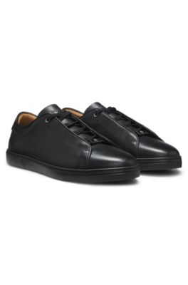 Gary sneakers in brushed leather, Black
